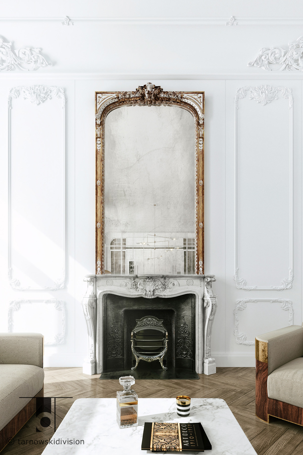 eleganckie wnętrze luksusowe wnętrze ekskluzywne wnętrza francuskie luxury apartament living room_tarnowski division